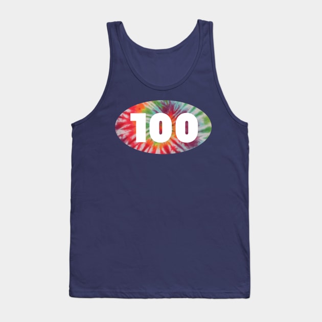 100 Mile Ultramarathon Tie Dye Ultra Tank Top by PodDesignShop